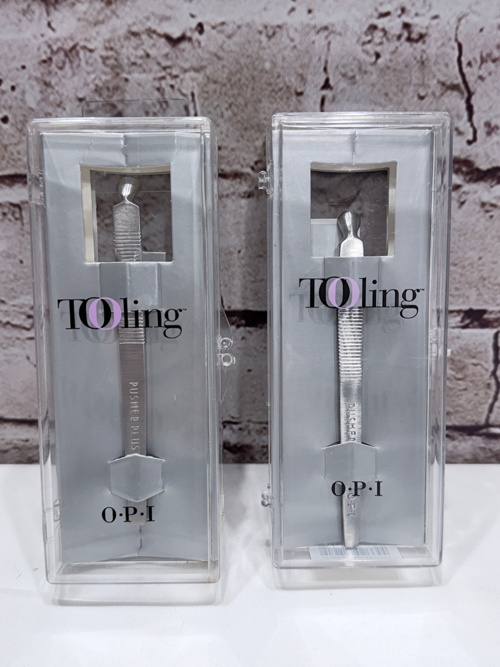 OPI Pusher Plus IM 220 Stainless Steel Cuticle Lot of (2)